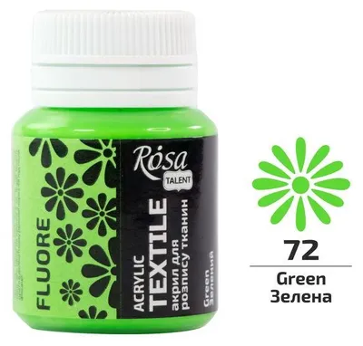 Produktbild von ROSA Talent Textilfarbe fluoreszierend 20 ml - Grün