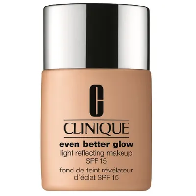 Zdjęcie produktu dla Clinique Even Better Glow Light Reflecting Makeup SPF 15, Butelka, Krem, Skóra mieszana, Skóra tłusta, Ochrona, Świecący, Wygładzający, Odcień fair skin, Chłodny