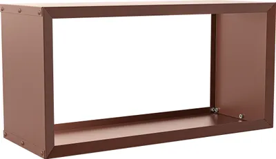 Produktbild von hiyard Wooker Wide Brennholzregal – Kaminholzregal  / Holzlagersystem / 99 x 49 cm / rostbraun