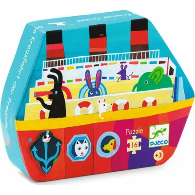 Image de DJECO Steamboat Puzzle 16 pièces