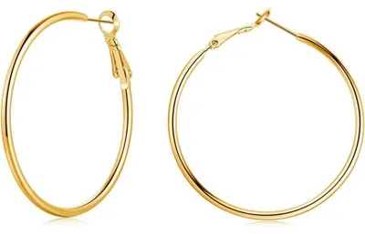 Produktbild von Creolen 925 Sterling Silber 40mm Damen Rosegold/Gold/Silber Set