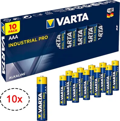 Produktbild von 10x VARTA Industrial PRO Micro AAA LR03 LR 03 1.5V Batterien Alkaline Batterie