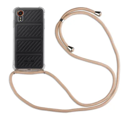 A phone case with a lanyard attached, displayed against a white background.