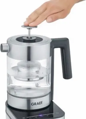 Produktbild von GRAEF Wasserkocher WK 350 EU 1l 2200Watt mit Teesieb Glas