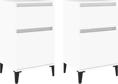 Obrázok produktu pre Nočné stolíky 2 ks biele 40x35x70 cm