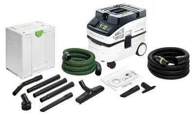 Produktbild von Festool CT 15 CLEANTEC Absaugmobil 1200 Watt 15 l ( 578327 ) + 8 tlg. Handwerker Reinigungsset ( 577258 )