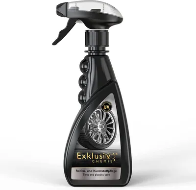 Produktbild von Exklusiv Chemie Reifenglanz matt Effekt Reifen und Kunststoffpflege | Reifenreiniger & Reifenpflege Auto | Gummipflege Farbauffrischung | Reifen- und