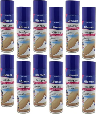 Produktbild von Sofort-Kühlspray 12 x 300 ml – Schnelle Hilfe bei Zerrungen, Krämpfen und Prellungen für Sportler und den Haushalt