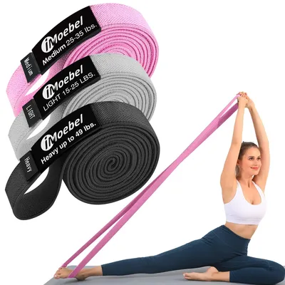 Image de Ensemble de 3 bandes de résistance pour l'entraînement musculaire et le yoga