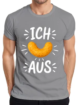 Produktbild von Ich flipp aus Erdnussflip Snack Lustiger Spruch Sarkasmus Knusper Herren T-Shirt, Grau, S
