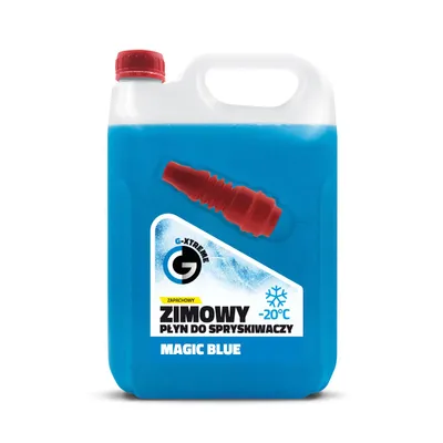 Zdjęcie produktu dla Niezamarzający płyn do spryskiwaczy o zapachu Magic Blue | Niezamarzający i skuteczny płyn do mycia szyb na zimę | Gotowy do użycia niezamarzający płyn do spryskiwaczy | 5L
