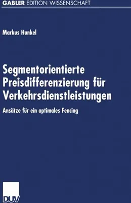 Obrázek produktu pro Segmentorientierte Preisdifferenzierung für Verkehrsdienstleistungen