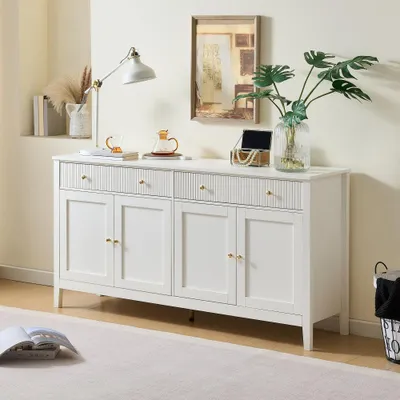 Obrázek produktu pro Komoda - Moderní komoda a skříň s 2 zásuvkami a dveřmi