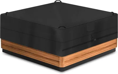 Produktbild von Abdeckung für Whirlpools im Außenbereich, rechteckige Poolabdeckung aus 600D Oxford-Gewebe, Staubschutz für Gartenpools (220 * 220 * 25)