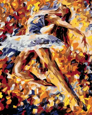 Produktbild von Diamondi - Diamond painting - SCHÖNE BALLERINA IN FARBEN, 40X50 cm, ohne Keilrahmen