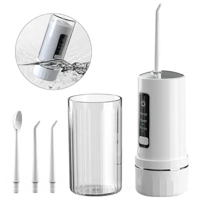 Produktbild von Mundduschen, Mini-tragbare intelligente elektrische Munddusche, Munddusche für zu Hause, reinigt die Zähne, 250 ml, 1800 Mal/Minute