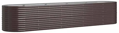 Productafbeelding van vidaXL Verhoogde plantenbak, verzinkt staal, 368x80x68 cm, bruin
