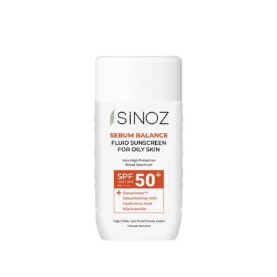 Image de Sinoz - Sebum Balance Fluid Sunscreen for Oily Skin SPF50+ / PA++++, 50ml - Emulsion solaire pour peau grasse SPF50+ / PA++++