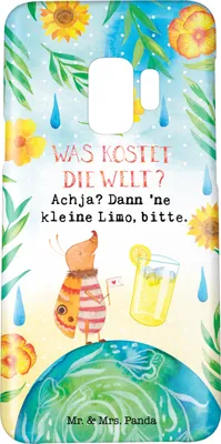 Produktbild von Mr. & Mrs. Panda Samsung Galaxy S9 Handyhülle Nachtfalter Welt - Gelb Pastell - Geschenk, Smartphone Hülle, Cover, Handy Schutzhülle, Lustige Sprüche