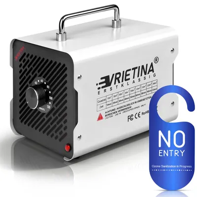Produktbild von Ozonisator für Luftreiniger 65000 mg/h, Ozongenerator Ozongerät mit Timer, Metallfilter, Leise≤35 dB, bis 300 m², Geeignet für Auto, Haushalt Gewerbe