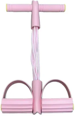 Produktbild von Rosa Fitnessbänder - 8 Rohre, 2025 Verbesserte Widerstandsbänder mit Handpedalen, Elastische Bänder für Sitzende Haltung Trainingsgeräte für Männer und Frauen