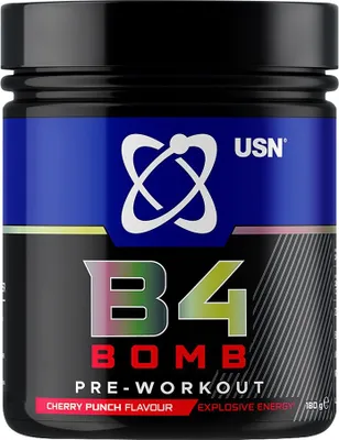 Produktbild von USN B4 Bomb Pre-Workout - 300 g-Dose Cherry Punch
