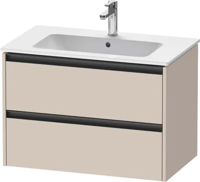 Produktbild von Duravit Ketho.2 Wastafelonderkast 81x48x55 cm Mat Taupe