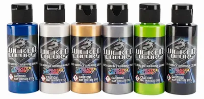 CREATEX 6 x 60ml Wicked W105 colours Set 116105 Airbrush Farbe