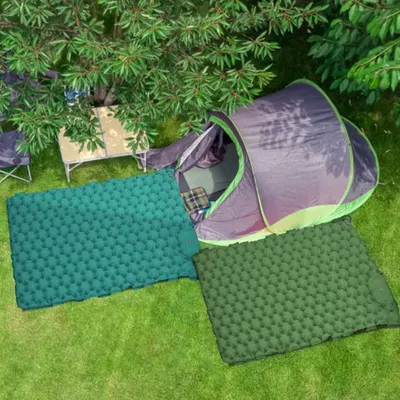 Image de Matelas de camping pour 2 personnes - Matelas à air autogonflant et ultraléger pour l'extérieur