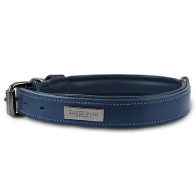 Produktbild von Equestrian Stockholm Hundehalsband Blue Meadow FS 2023 Lederhalsband 30 cm