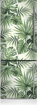 Produktbild von Kühlschrankmagne Kühlschrank Magnetfolie Dekoration 60x205 cm - Tropisches Muster
