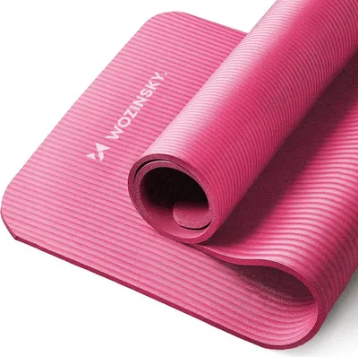 Zdjęcie produktu dla Wozinsky Mata Do Ćwiczeń 181 X 63 X 0,9 Cm Gruba Mata Gimnastyczna Do Jogi Różowa