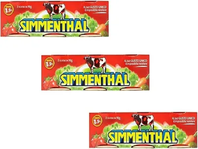 Produktbild von 3x SIMMENTHAL Rindfleisch in Aspik 3x 70g 100% Italienisch Fleisch Aspikfleisch