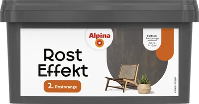 Produktbild von Alpina Wandfarbe Rost Effekt rostorange 400 ml