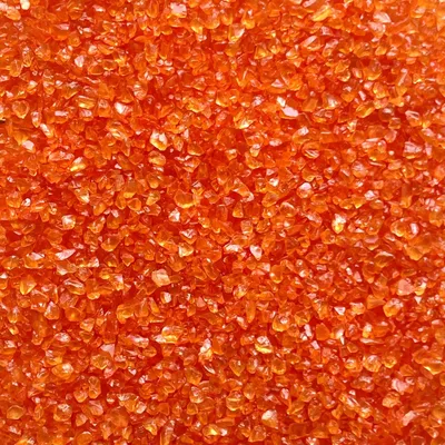 Produktbild von GLASNUGGETS 2-4mm. Kleine Glassteine. 1kg. ORANGE