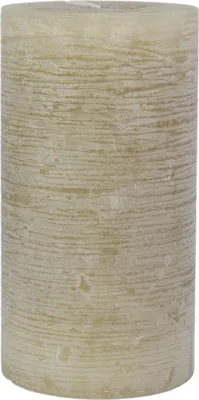 Produktbild von Stumpenkerze durchgefärbt leinen 15 x Ø 8 cm