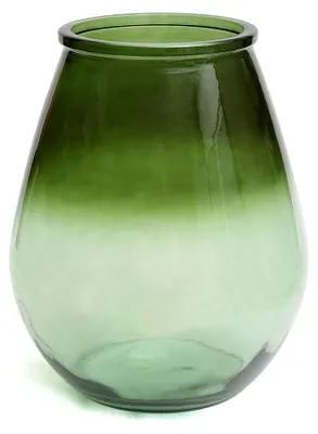 Image de Vase verre recyclé vert 29x29x35,5cm
