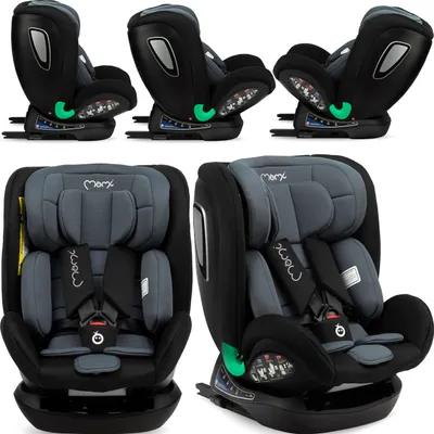 Produktbild von MoMi URSO Auto Kindersitz - 40-150cm, Bis 36kg, I-SIZE, ISOFIX - Schwarz