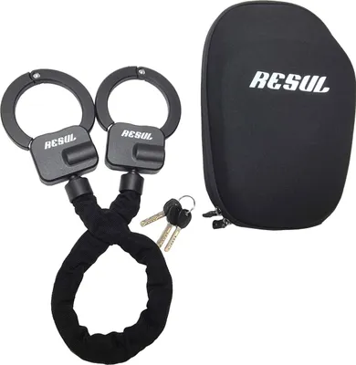 Produktbild von Resul Handschellenschloss Ø8 x 600mm mit Stahlgliedern inkl. Tasche f. E-Scooter