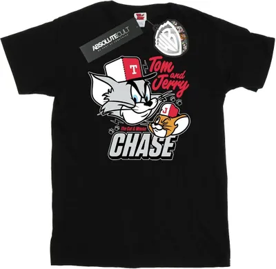 Produktbild von Tom And Jerry - "Cat & Mouse Chase" T-Shirt für Herren BI52091 (3XL) (Schwarz)