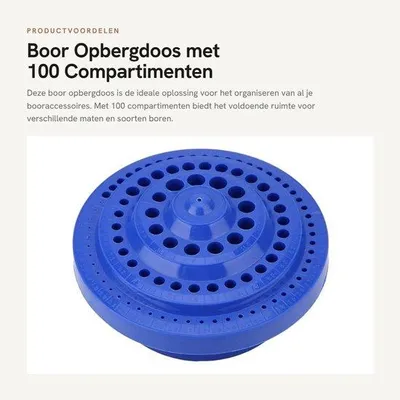 Produktbild von Aufbewahrungsbox, rund - Kunststoff - Organizer - 100 Stück