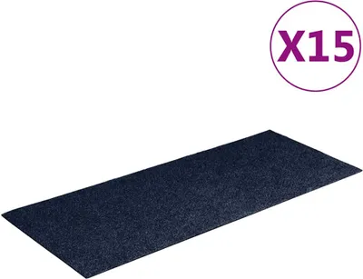 Obrázok produktu pre vidaXL Samolepiace podložky na kroky 15 ks 60x25 cm námornícka modrá obdĺžniková