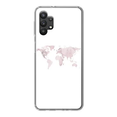 Produktbild von MuchoWow® Handyhülle Schutzhülle Hülle für Samsung Galaxy A32 5G Weltkarte - Marmor - Rosa Silikon Softcase Handy Hülle - Softcase