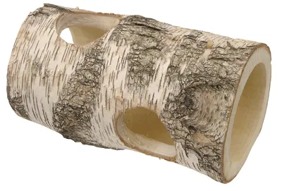 Produktbild von HUGRO® Elbtunnel aus Birkenholz – Tunnel & Versteck für Nager & Kaninchen