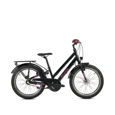 Produktbild von 20 Zoll Kinderfahrrad, 3-Gang, Mädchenfahrrad, S’COOL chiX pro, ab 6–9 Jahre, 115–130 cm, Orange/Pink