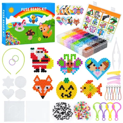 Productafbeelding van 6300 strikparels, set van 24 kleuren. Veelzijdige kunststof strikparels, model 2