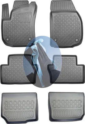Produktbild von Z522320 TPE-Gummifußmatten kompatibel mit  Opel Zafira Family B Van Kombi 5-türer 2012-2014 7-Sitzer, 1. + 2. + 3. Sitzreihe