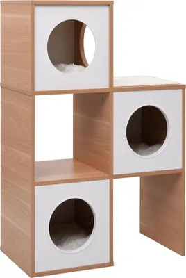 Image de Maison de chat avec tapis à gratter en sisal 100 cm