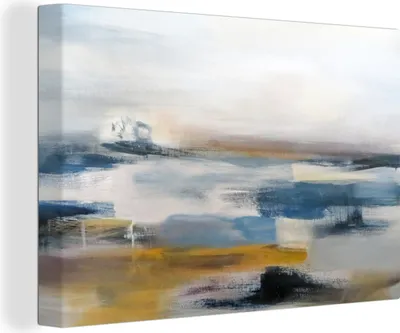 Obrázek produktu pro OneMillionCanvasses® - Obrazy na plátně - 140x90 cm, olejomalba - abstraktní, nástěnný tisk Nástěnná dekorace - fotografie na plátně - malba na dřevěném rámu