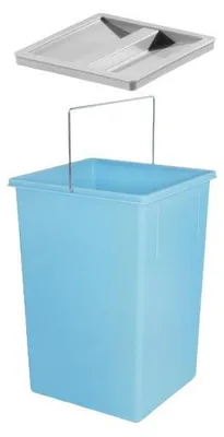 Produktbild von Hailo Inneneimer 1221209 blau 15 Liter 220 x 230 x 350 mm mit Deckel